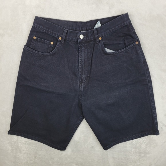 Lucky Brand Shorts Mens 34 Black Denim Relaxed Fit Made in USA Vintage Style - Picture 1 of 9